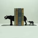 Design Vetorial de Aparador de Livros Família Elefante
