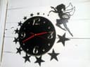 Archivo Vectorial de Reloj de Pared con Hada para Corte Láser