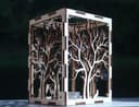 Enchanted Forest Tree Candle Holder Laser Cut DXF File