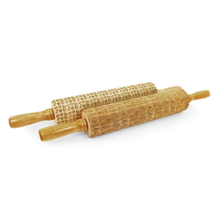 Engraved Rolling Pin Patterns Vector for Laser Cutting