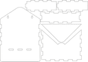 Envelope Key Holder 6mm 3D Puzzle