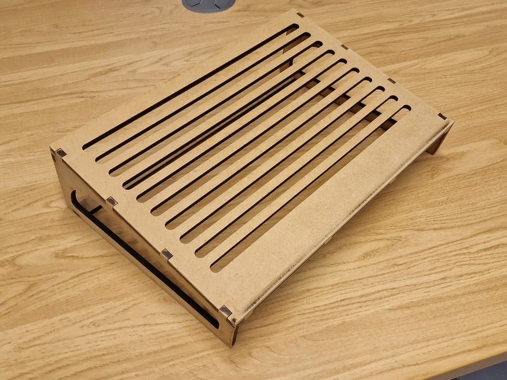 Ergonomic Slanted Laptop Stand Laser Cut File DXF