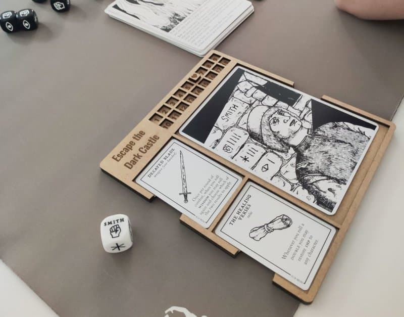 Escape the Dark Castle Board Game Player Board DXF File