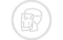 Eye and Face Protection Safety Sign Vector DXF File
