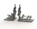 Fable-Themed Decorative Bookends Laser Cut Vector File