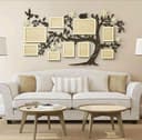 Family Tree Photo Frame Wall Art Laser Cut Vector File