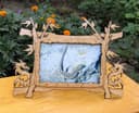 Fantasy Dragon Photo Frame Vector File for Laser Cutting