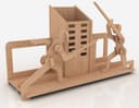 Fencing Duel Desk Organizer 3D Puzzle Laser Cut Vector File