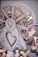 Archivo Vectorial de Soporte para Cupcakes Noria para Laser Cut