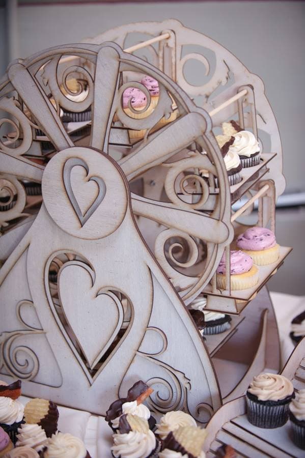 Ferris Wheel Cupcake Stand Laser Cut Vector File