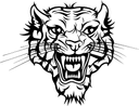 Fierce Roaring Tiger Head Vector Graphic for CNC