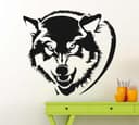 Arte Vectorial de Cabeza de Lobo para Corte Láser (DXF, SVG)