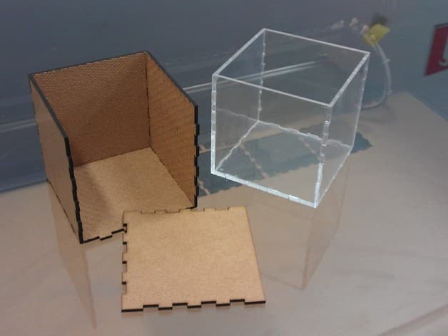 Finger Joint Box Vector File for Laser Cutting (DXF)