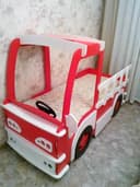 Projeto de Cama Infantil Caminhão de Bombeiros Vetor Laser