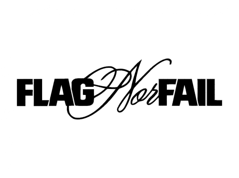 Flag Nor Fail Logo Vector Design File for Laser Cutting