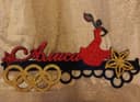 Archivo Vectorial de Colgador de Medallas Bailarina de Flamenco
