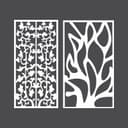Paneles Decorativos Jali Florales y Orgánicos Vector