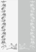 Design Vetor de Borda e Canto Floral para Corte a Laser