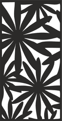 Archivo Vectorial de Panel Decorativo Floral (DXF, SVG)