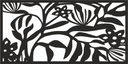 Painel Floral de Treliça para Corte CNC Vetor