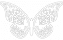 Diseño Vectorial de Mariposa Floral para Corte Láser (DXF, SVG)