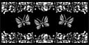 Painel Divisor de Ambiente Floral com Borboletas Vetor para Laser