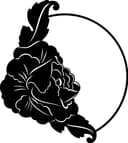 Diseño de Esquina Floral para Corte Láser