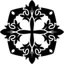 Diseño Vectorial de Mandala de Cruz Floral para Corte Láser
