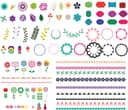 Pack de Vectores de Elementos Florales para Corte Láser