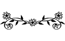 Floral Divider Ornament Vector File for Laser Cutting