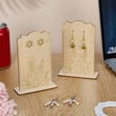 Floral Earring Display Stand with Ruler Laser Cut Vector File