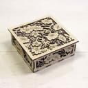 Floral Filigree Jewelry Box Laser Cut Vector File