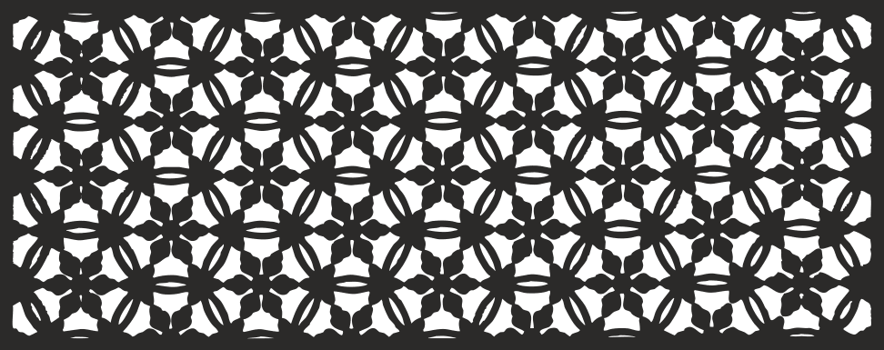 Floral Geometric Decorative Screen Panel Vector File