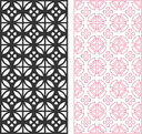Archivo Vectorial DXF de Panel de Celosía Floral