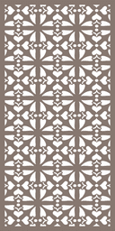 Painel Decorativo de Treliça com Corações Florais