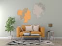 Floral Lady Profile Wall Art Laser Cut Vector Design