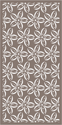 Design Vetor de Painel Decorativo com Treliça Floral