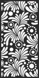 Vector de Patrón Floral para Paneles de Corte CNC