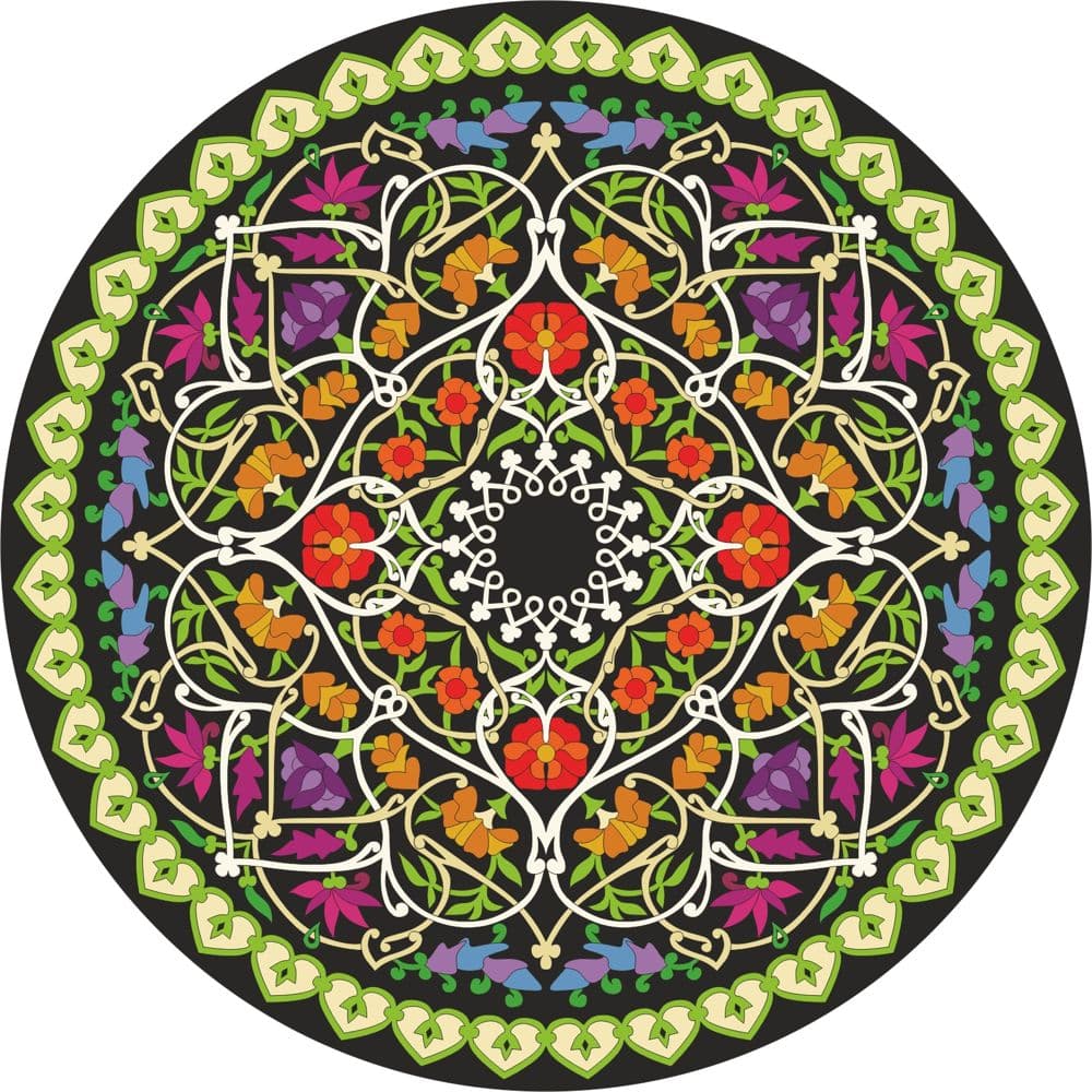 Floral Mandala Ornament Vector Design for Laser Cutting