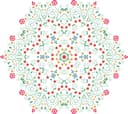 Design Vetorial de Mandala Floral para Corte a Laser