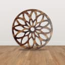 Floral Mandala Round Wall Art Vector File (SVG, DXF, CDR)