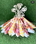 Porta-Guardanapo Floral para Corte a Laser Arquivo Vetorial