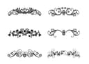 Colección de Ornamentos Florales y Divisores Vectoriales para Corte Láser