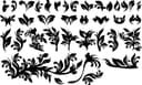 Set de Ornamentos Florales en Vector para Corte Láser