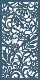 Padrão Floral Ornamental de Jali para Corte a Laser