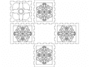Floral Pattern Laser Cut Cube Lamp Vector File