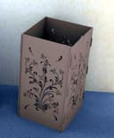 Floral Pattern Laser Cut Decorative Vase Vector File