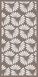 Vector de Panel de Celosía con Pétalos Florales para Corte Láser