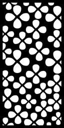 Vetor de Painel Decorativo com Padrão de Pétalas Florais