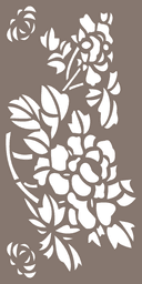 Floral Privacy Screen Vector Design for Laser Cutting